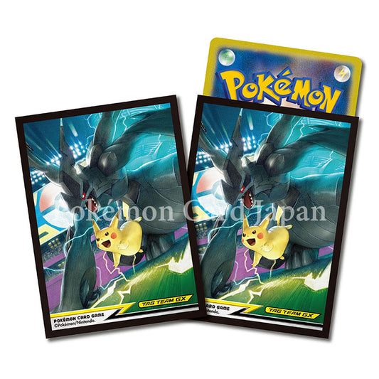 Pokemon Card Game Pikachu & Zekrom TAG TEAM GX Japanese Deck Shield 64 sleeves