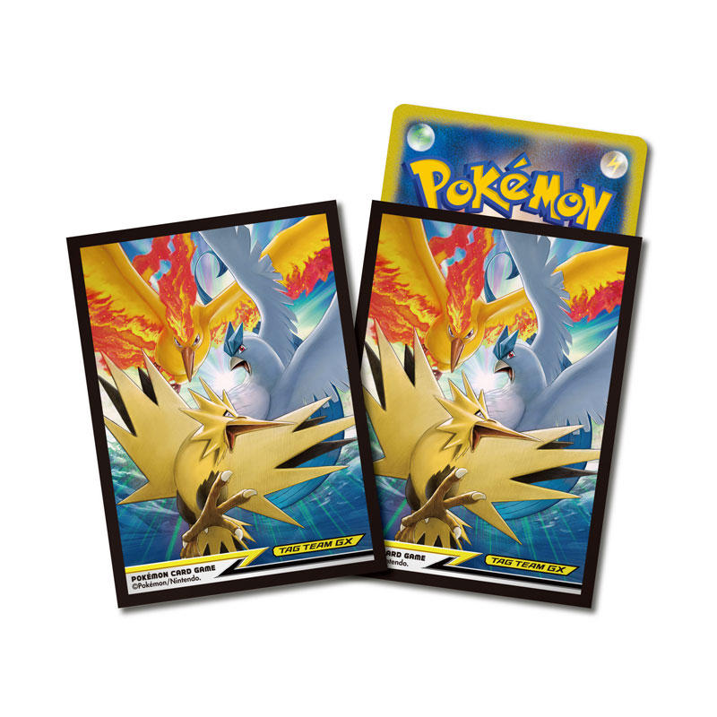 Pokemon Card Game Moltres & Zapdos & Articuno TAG TEAM GX Japanese Deck Shield 64 sleeves