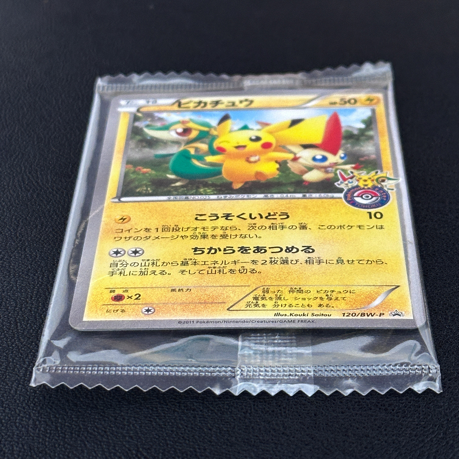 Pikachu Pokémon Center Tohoku Logo Promo 120/BW-P – Pokémon Card Japanese