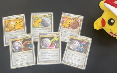 Rare Japanese Pokémon Victory Medal Cards: Pikachu & Pokémon Gold and Silver Johto Starters 🏅✨