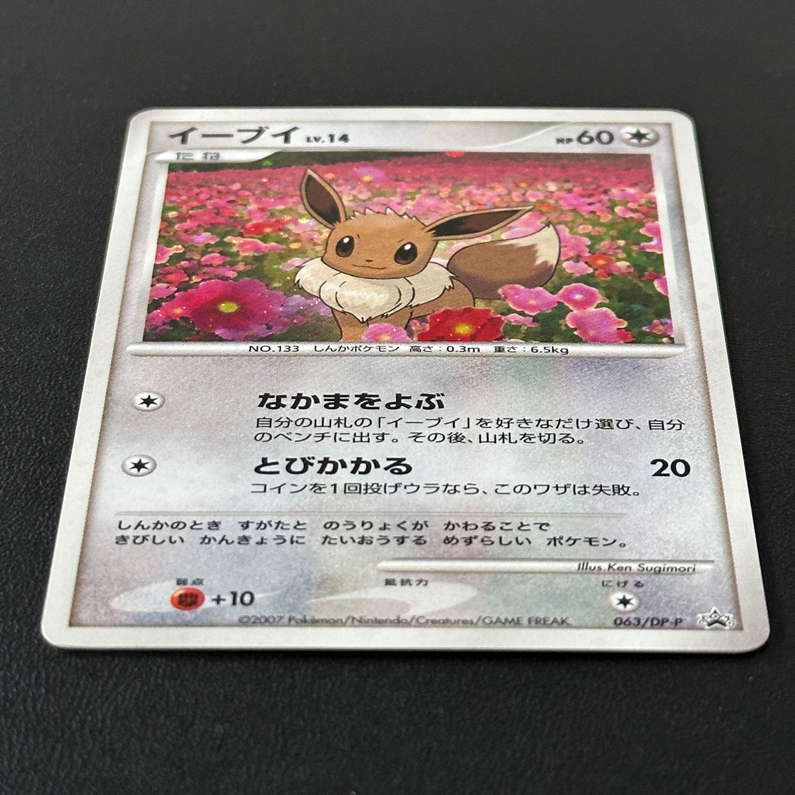 Eevee Promo 063/DP-P Holo, Back Whitening – Pokémon Card Japanese