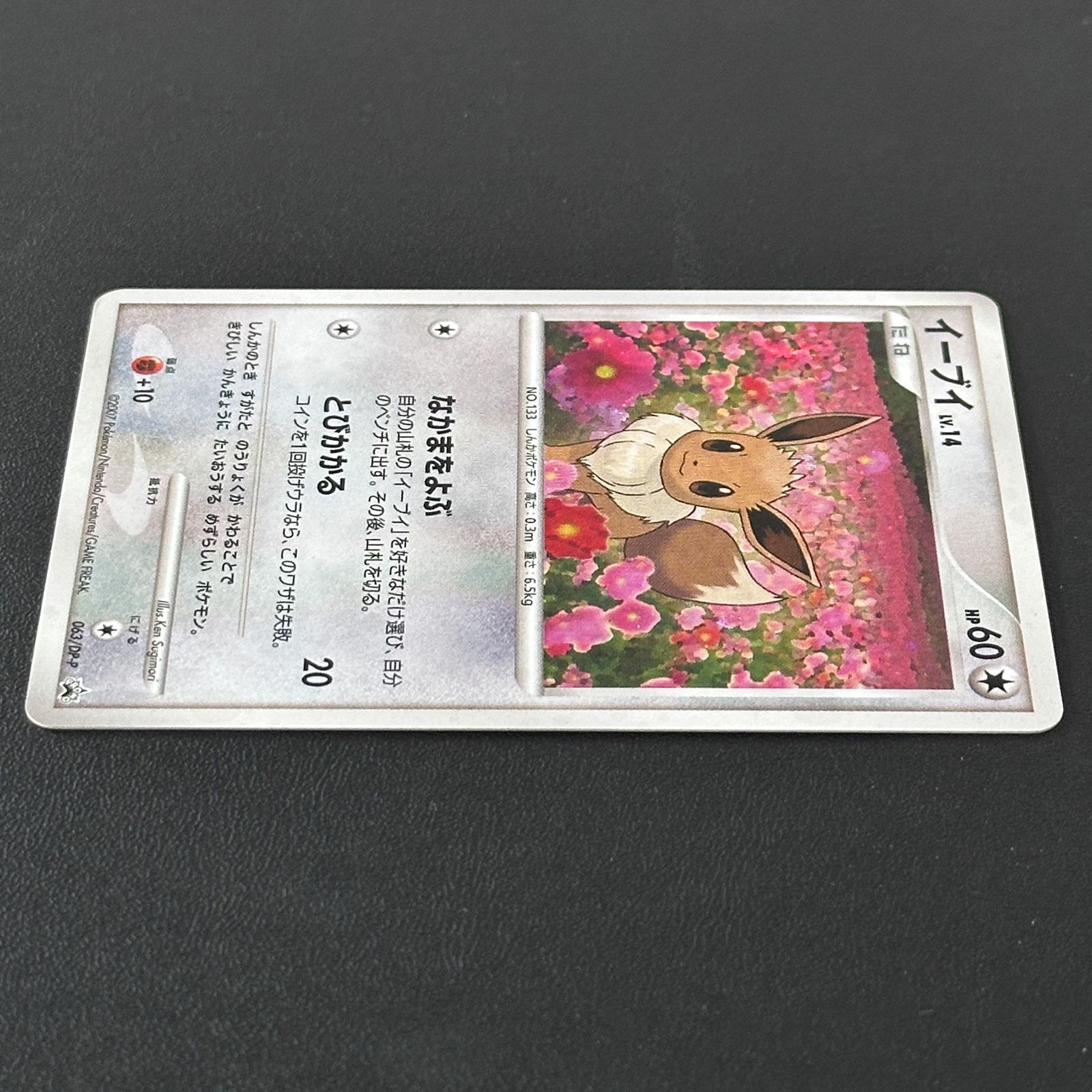 Eevee Promo 063/DP-P Holo, Back Whitening – Pokémon Card Japanese