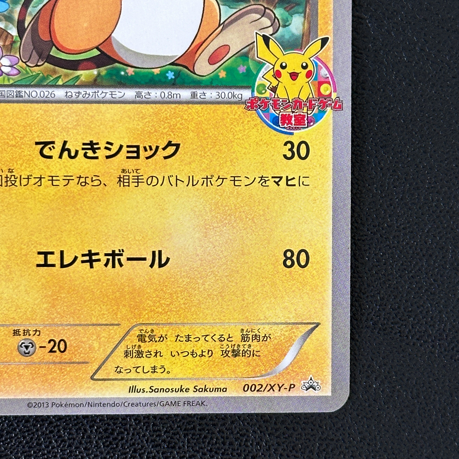 Raichu Pokémon Card Game Classroom Participation Promo 002/XY-P – Pokémon Card Japanese